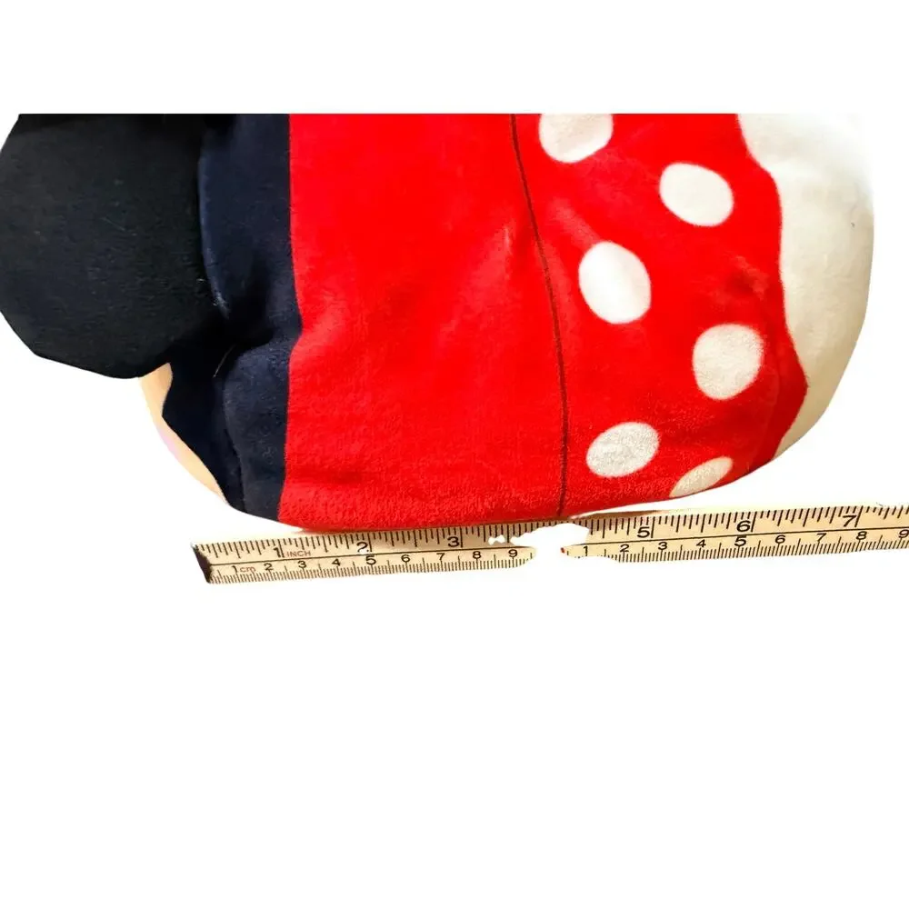 Disney Tsum Tsum Minnie Mouse Plush Large Red Polka Dot 9”‎ Stuffed Toy